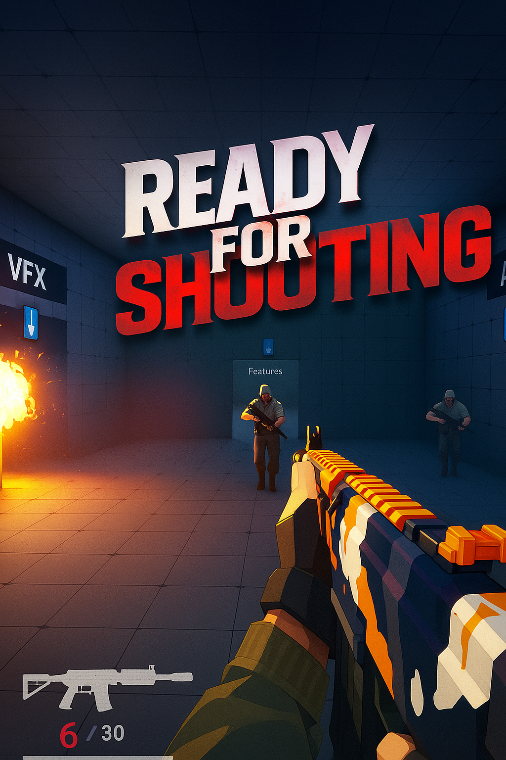 FPS game prototype screenshot
